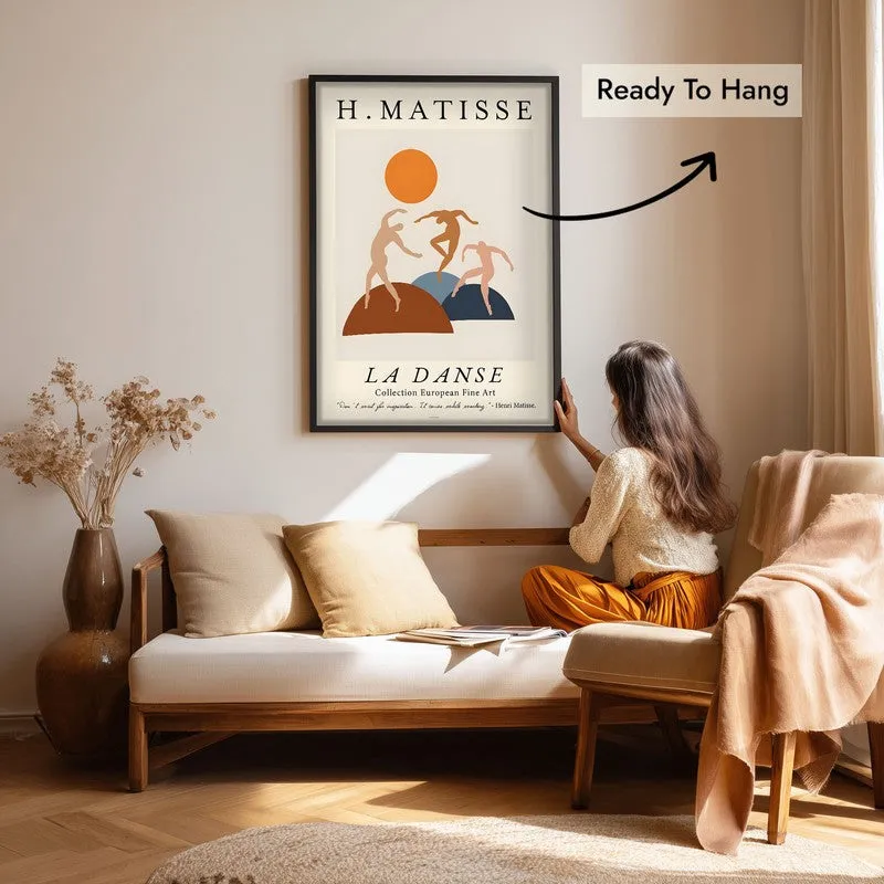 Joyful Motion Canvas Wall Painting With Black Frame media 7