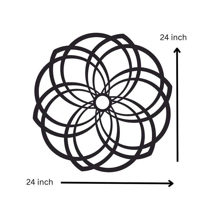 Vista Mandala Black Iron Wall Accent media 6