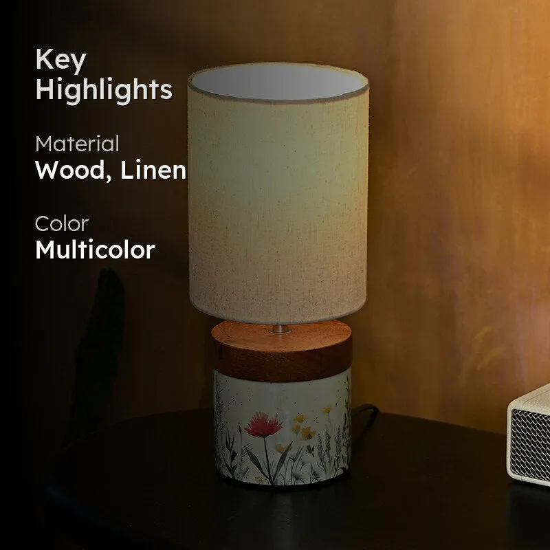 Nuvra Wooden Table Lamp - Multicolor media 2