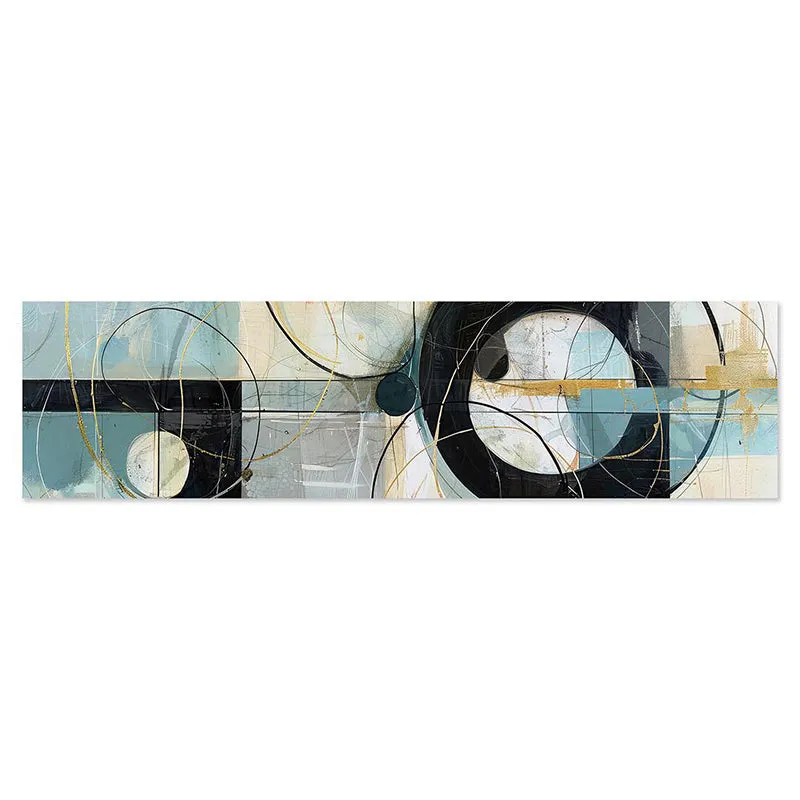 Whispers In Blue Abstract Canvas Wall Art media 3