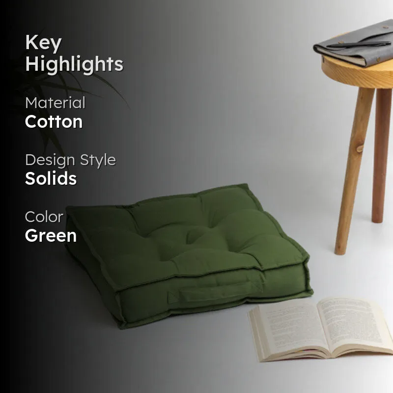Tara Floor Cushion - Light Green media 2