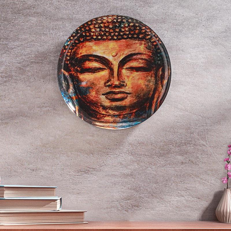 Atherin Buddha Face Printed Metal Wall Plate media 5
