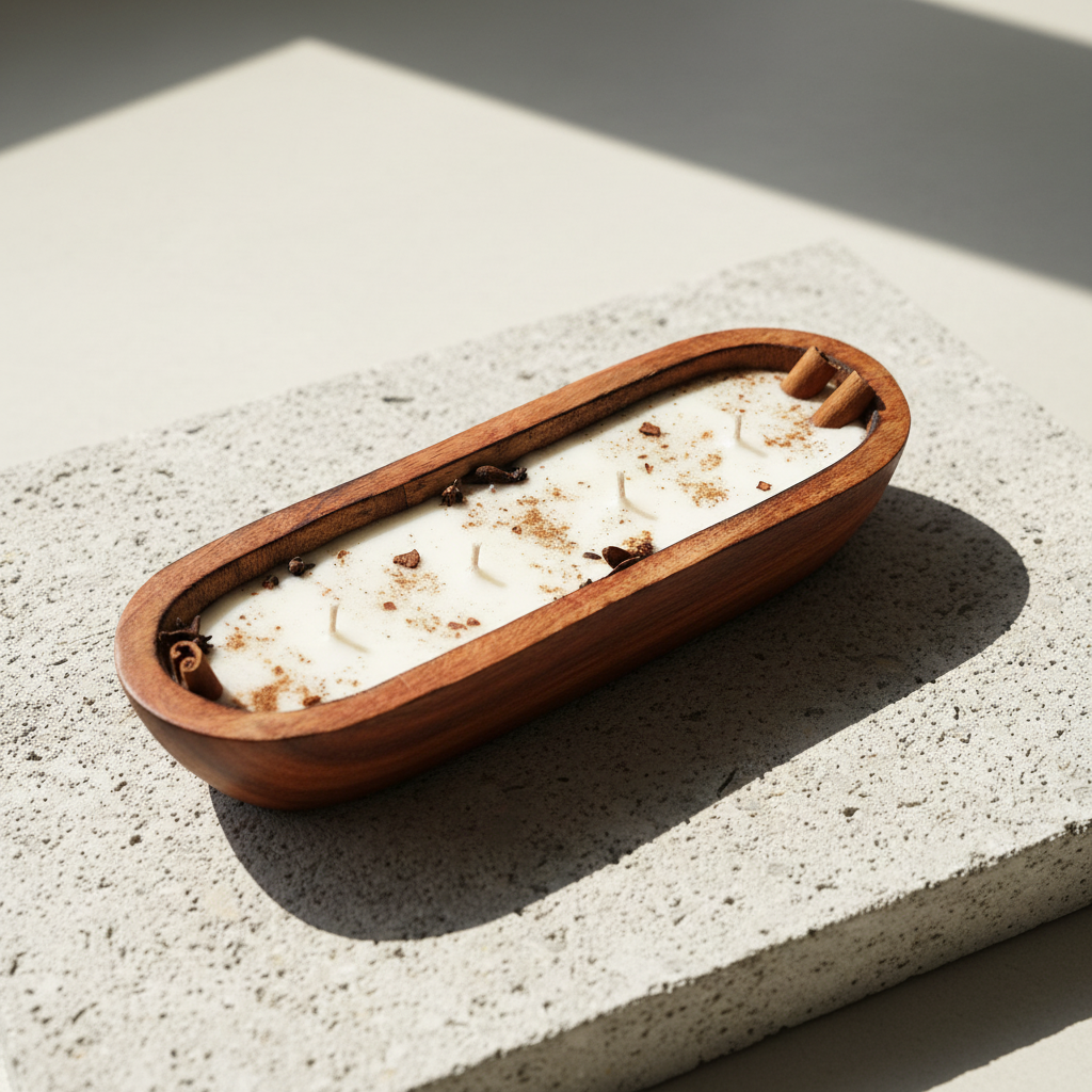 Soy Wax · Mango Wood