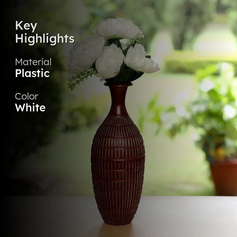 Fiora Artificial Rose (White)  Set of Two media 2