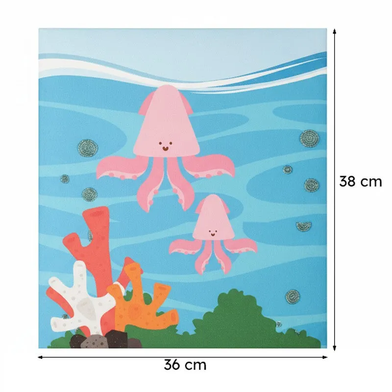 Jelly Fish MDF & Fabric Wall Accent media 7