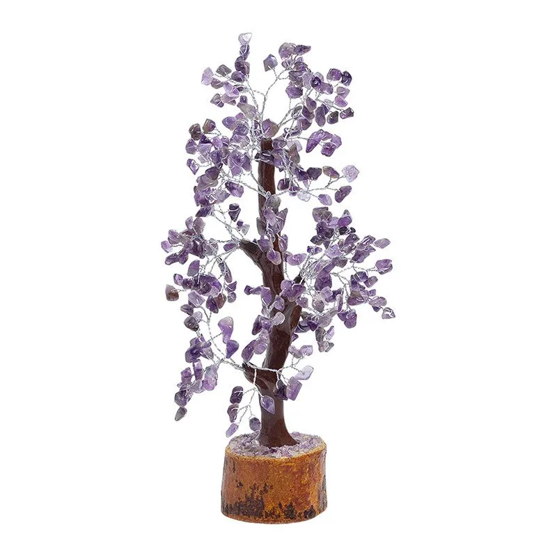 Agate Wish Tree Handcrafted Showpiece - Purple media 5