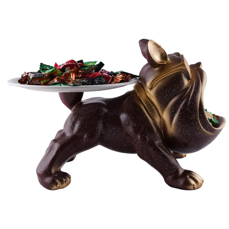 The Posh Pup Painted Polyresin Show Piece - Coffee media 3