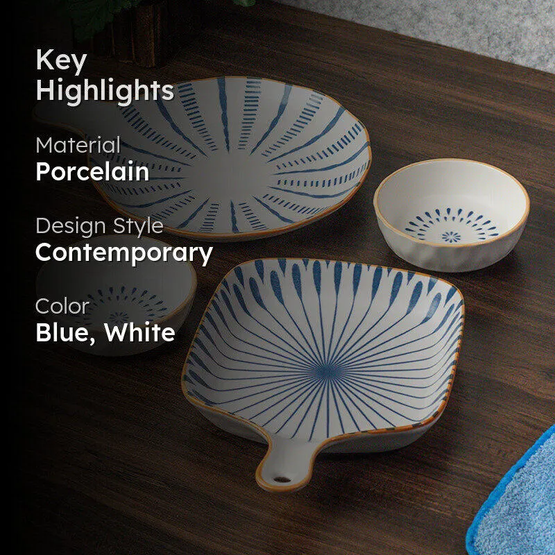 Shell Wave Porcelain Platter - Four Piece Set media 2