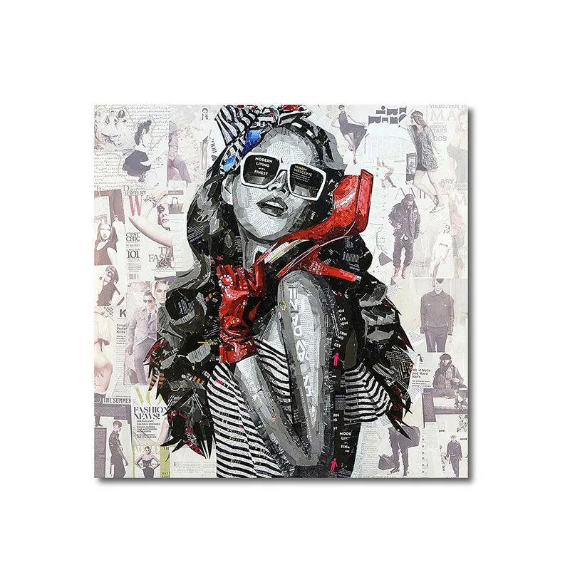 Lady Lio Canvas Wall Painting media 3