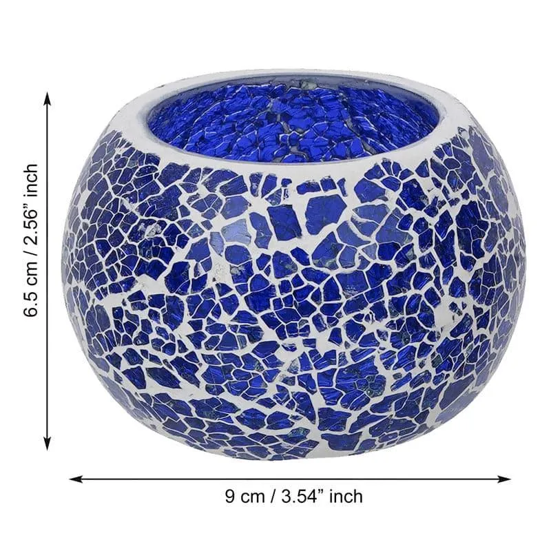 Sabaa Mosaic Tealight Candle Holder - Blue media 4