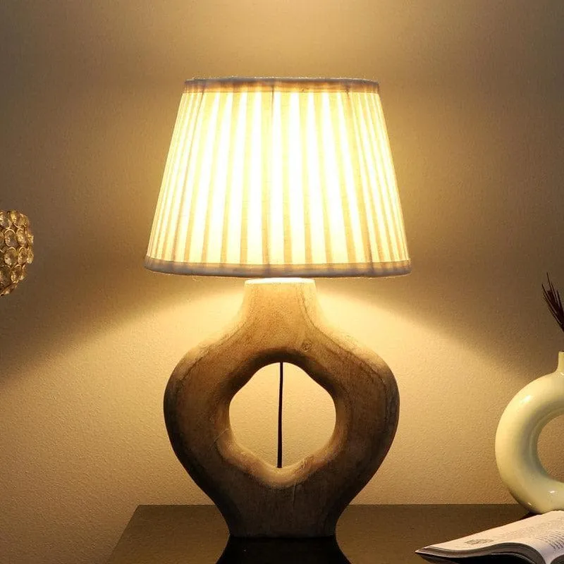 Vesara Kian Fabric Table Lamp - White media 1
