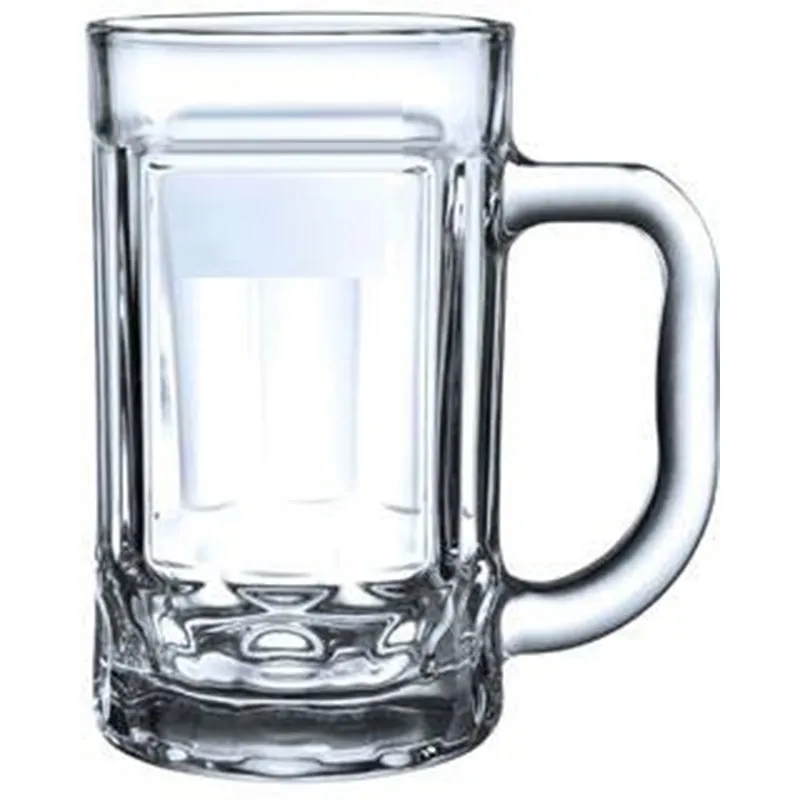 Marca (400 ML) Beer Glass & Snack Plate Combo - Three Piece Set media 1