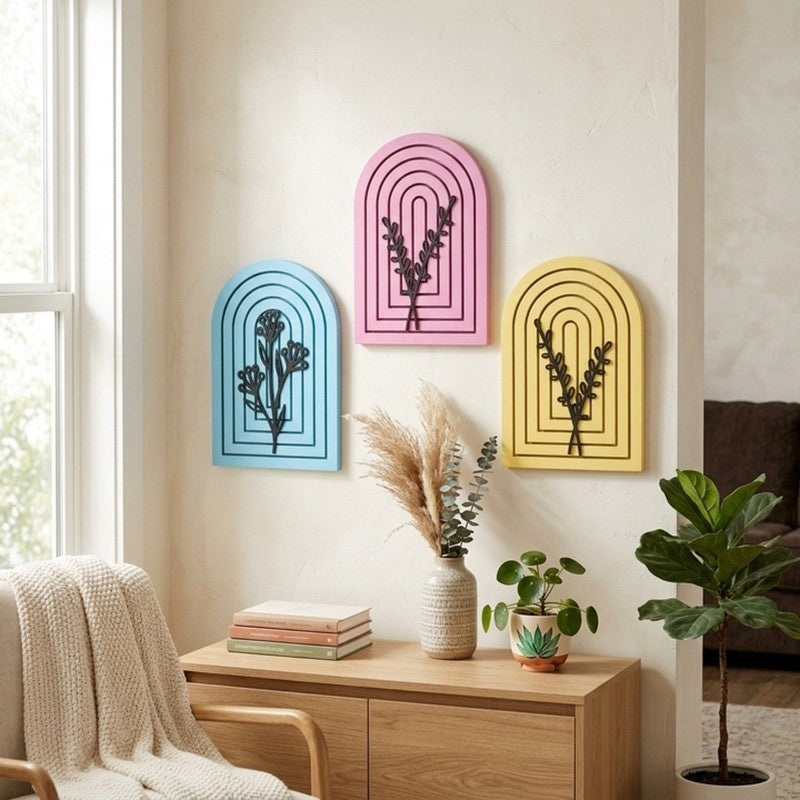 Florenza Wooden Wall Accent - Set of Three