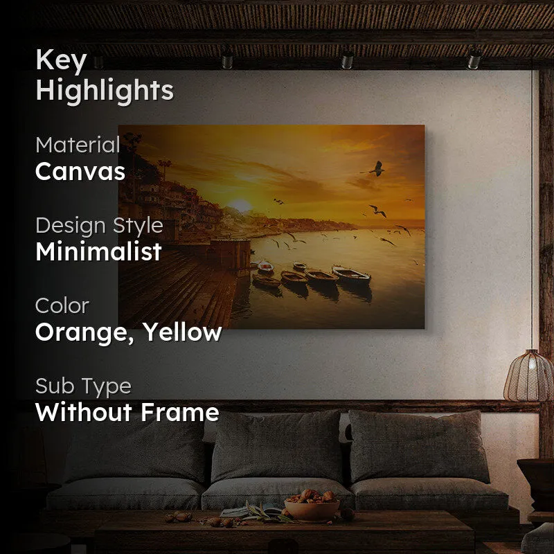 Sunset Ghats Wall Painting media 2