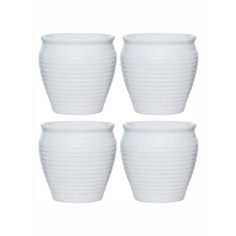 Servewell Celeste Melamine Khullad (180 ML) - Set Of Four media 3