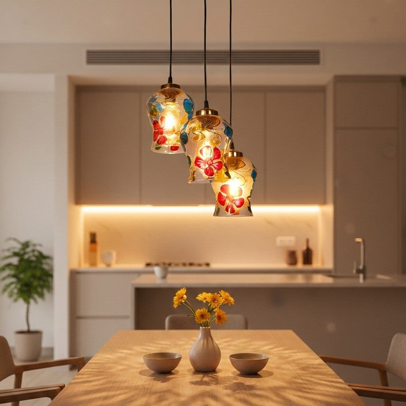 VitraMist Glass Ceiling Lamp - Multicolor