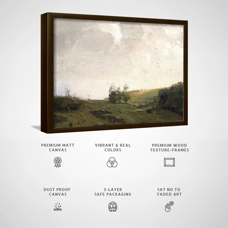 Solitude Of Moors Wood Wall Art With Frame - Black media 5