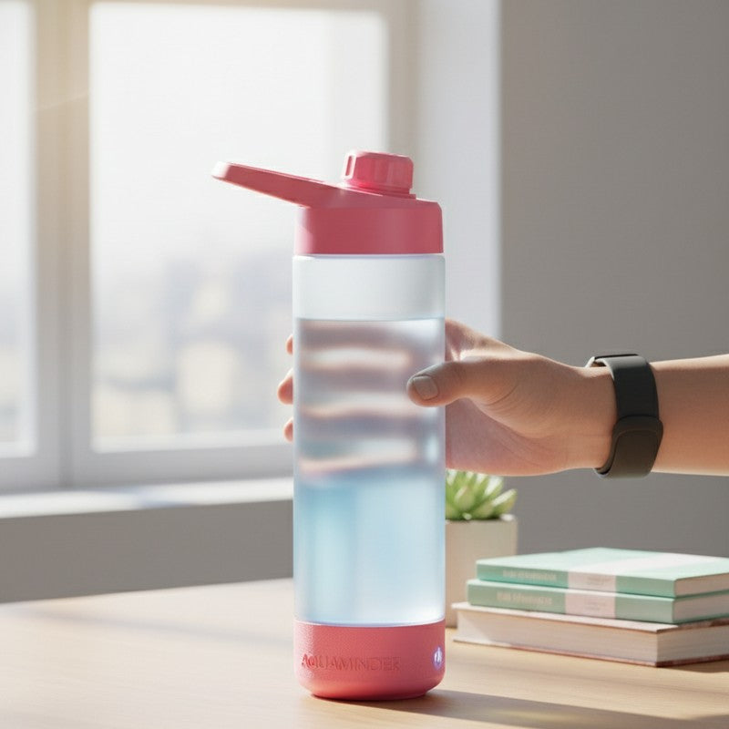 Sound and glow of Hydration Smart Water Bottle - Pink (770 mL) media 3