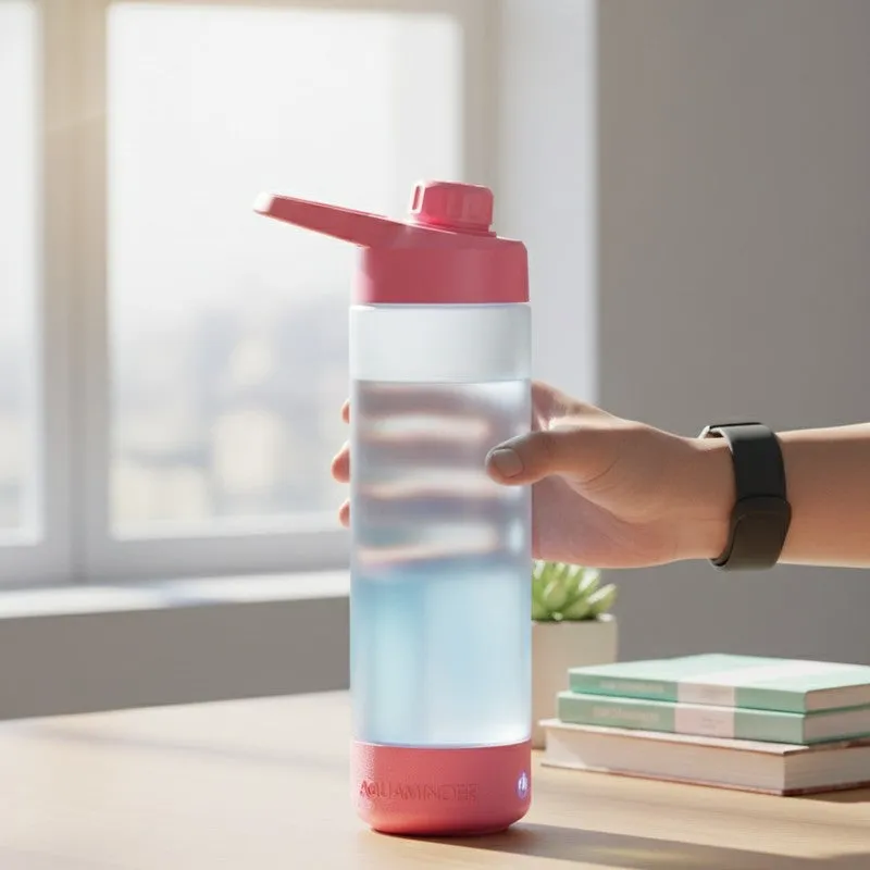 Sound and glow of Hydration Smart Water Bottle - Pink (770 mL) media 3