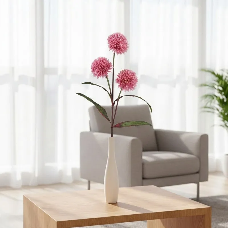 Autumn Chrysanthemum Artificial Flower Stem - Pink media 1