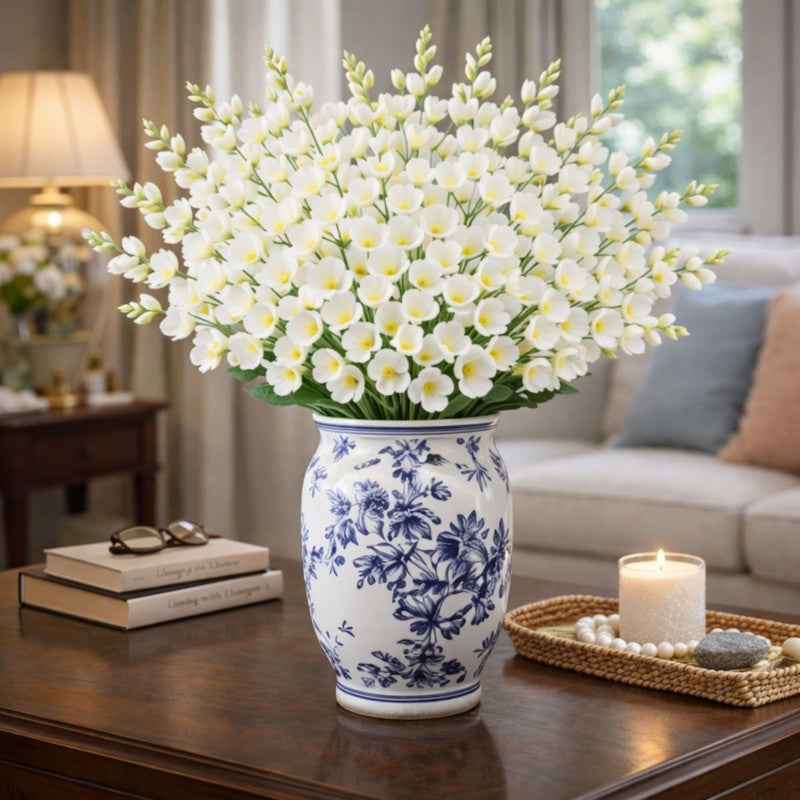 Bloomelle Artificial Flower (White) - Set Of Four