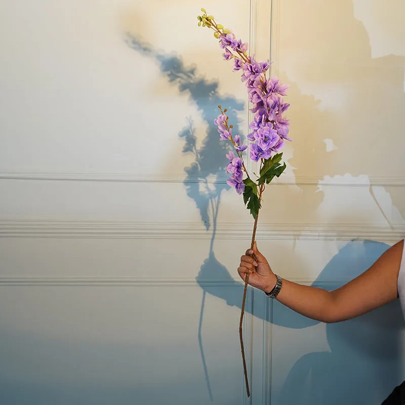 Faux Delphinium Lavender Flower Stick (Purple) - 43 CM media 1