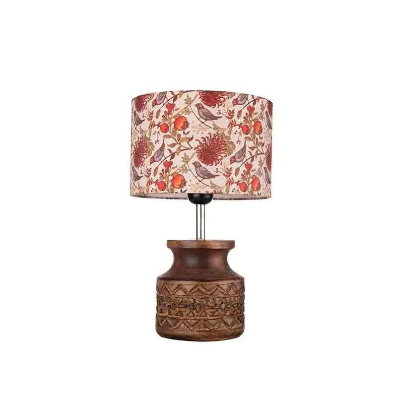 Nature's Kiss Wooden Table Lamp - Multicolor media 4