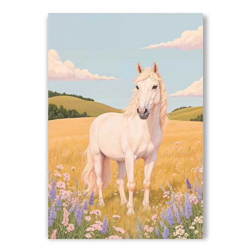 Gazing Horse Canvas Wall Art media 3