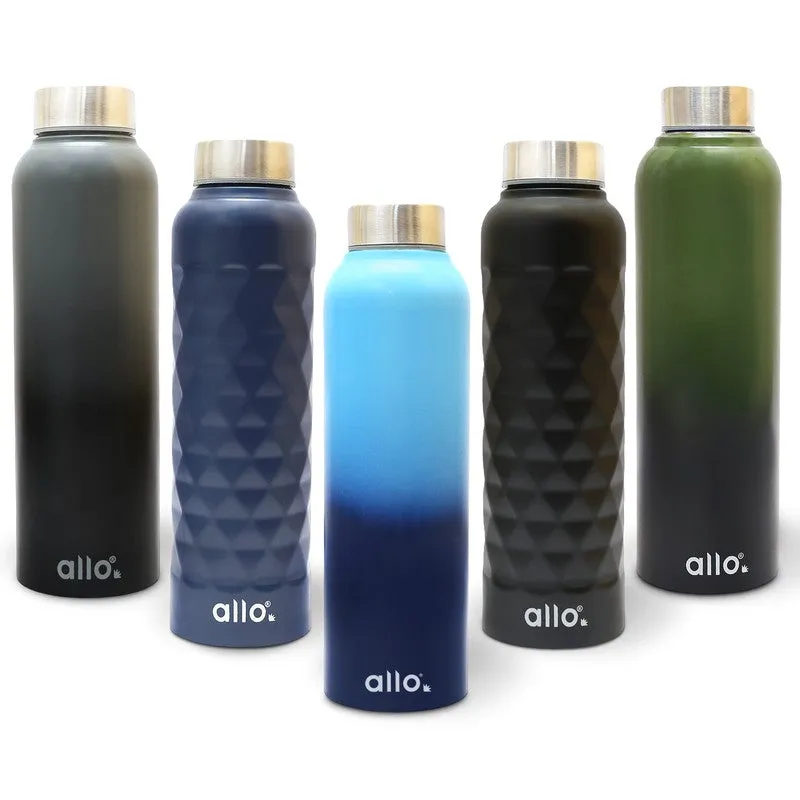 AquaFuel Stainless Steel Water Bottle (950 mL Each) - Set Of Five media 3