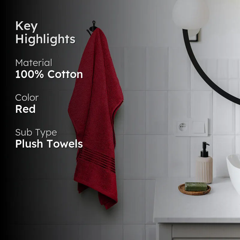 Micro Cotton LuxeDry Soothe Bath Towel - Red media 2