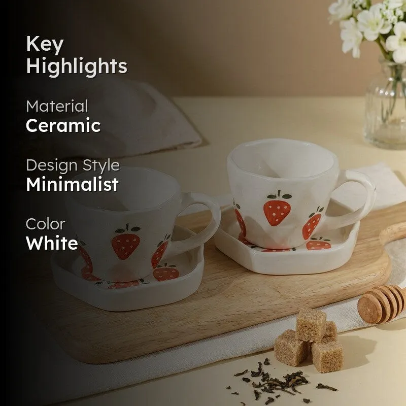 Arome Ceramic Coffee Mug (280 mL Each) - Four Piece Set media 2