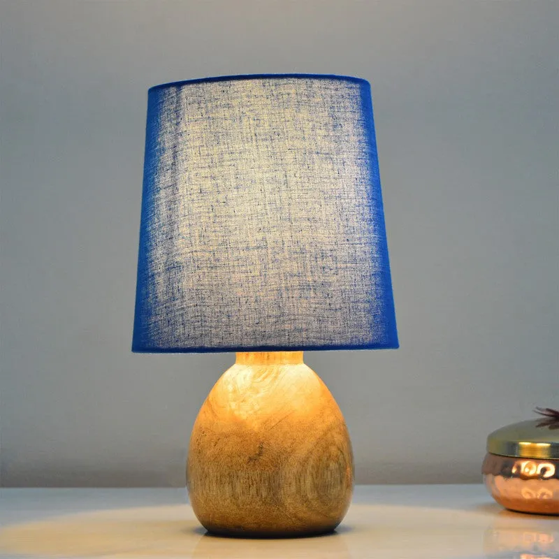 PureVista Wooden Table Lamp - Blue media 5