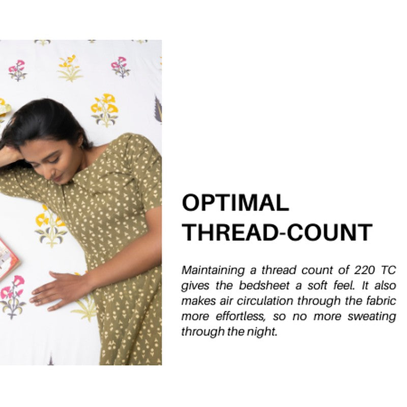 Urban Space Bageecha Cotton Bedsheet - 200 TC media 10