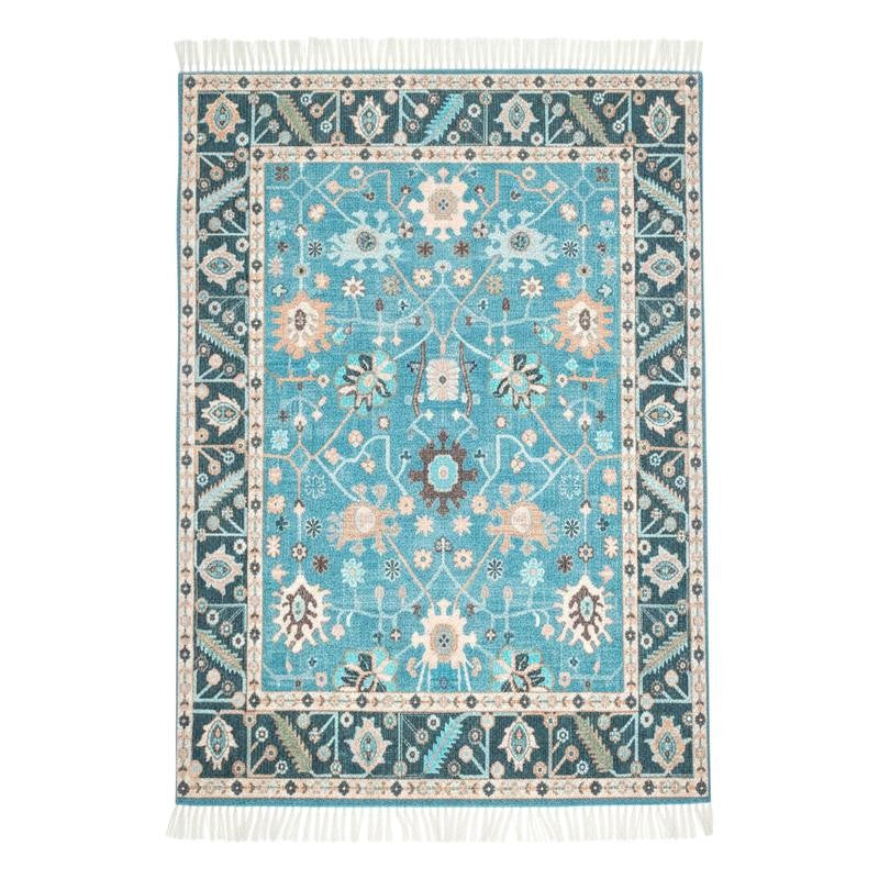 Tariq Hand Woven & Printed Cotton Dhurries media 6