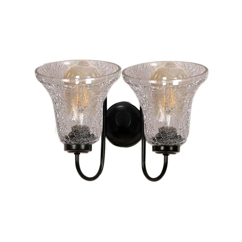 Warm Glow Dual Shade Glass Wall Lamp media 5