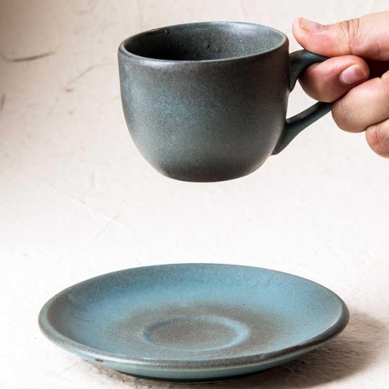 Indigo Terrain Cup & Saucers - Set Of Two media 5