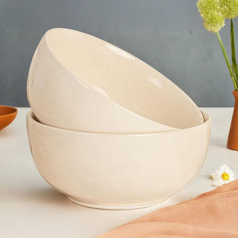 Petra Blanc Serving Bowl (1000 mL) - Set Of Two - 1