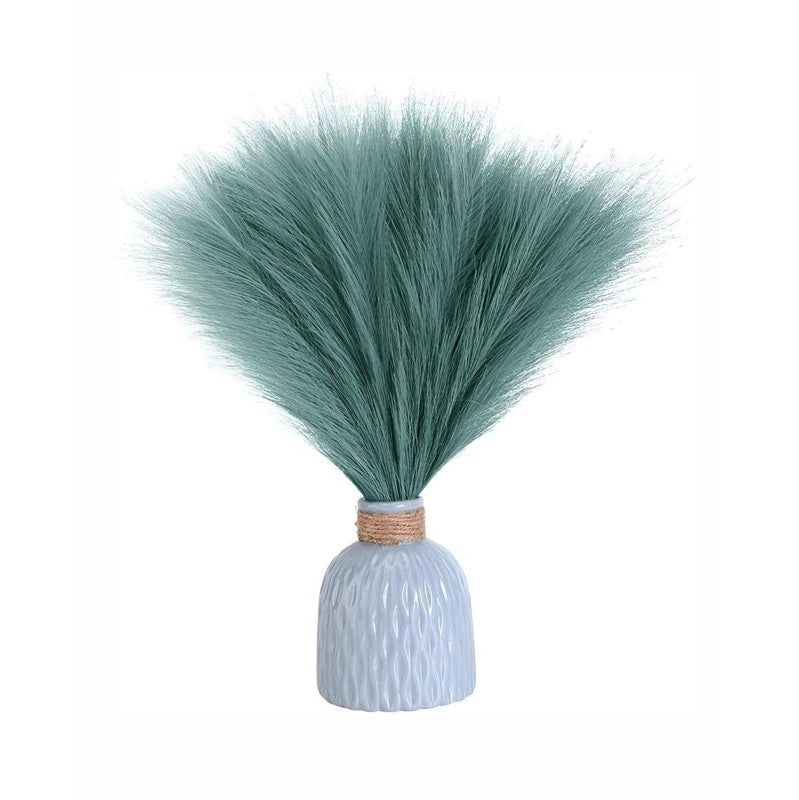Feathery Pampas Artificial Stems (Blue) - Set Of Four media 7