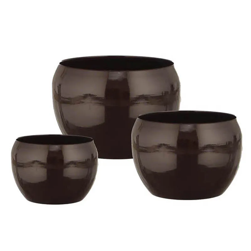 Alisha Handcrafted Planter (Black) - Set Of Three media 5