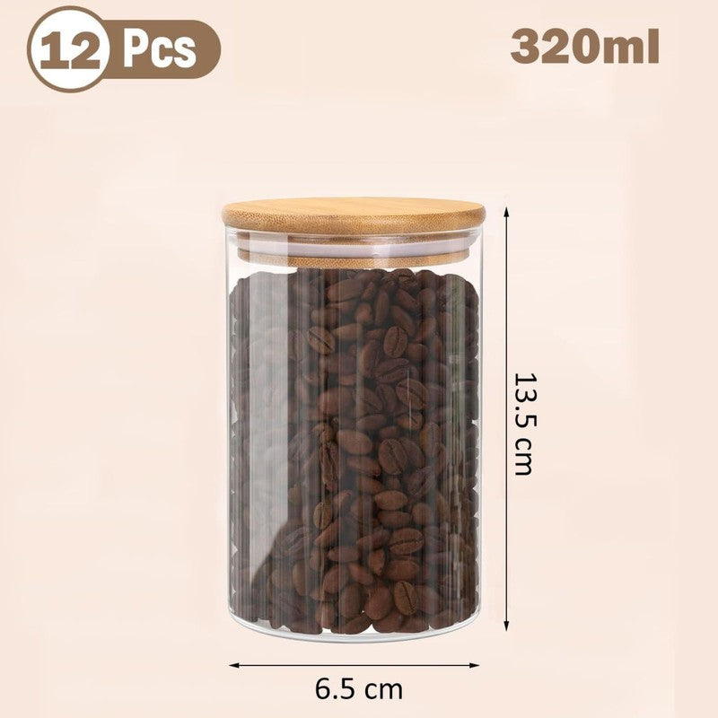 Clear Edge Airtight Jars (320 mL Each) - Set of Twelve media 11