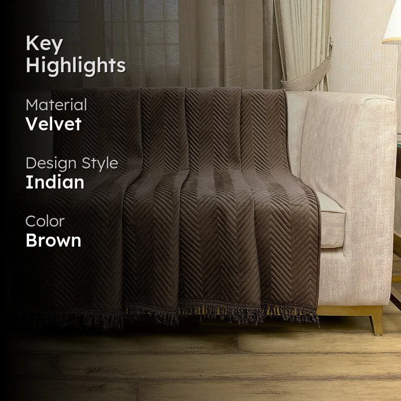 Contour Craft Throw - Brown media 2