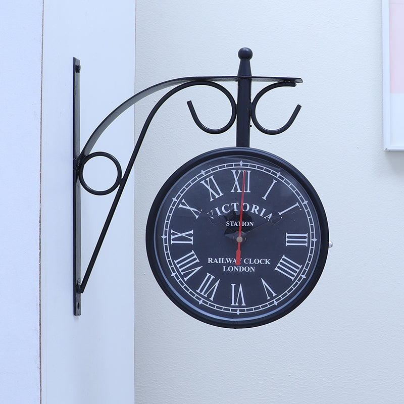 Gothic Hours Iron Wall Clock