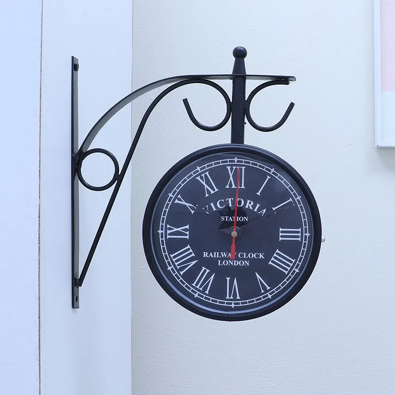 Gothic Hours Iron Wall Clock media 1