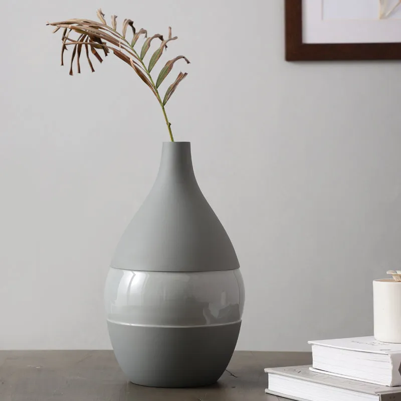 Yato Enamel Vase (Grey) - Small media 1