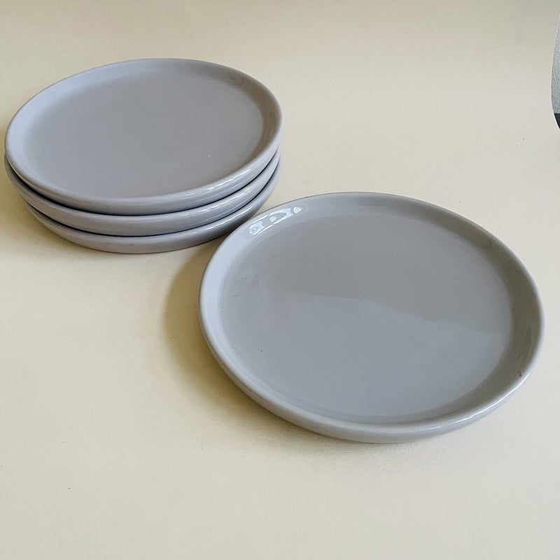 Aurale Ceramic Quarter Plate (Grey) - Set Of Four media 6