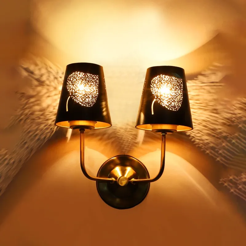 AuraCut Leaf Duo Metal Wall Lamp media 7