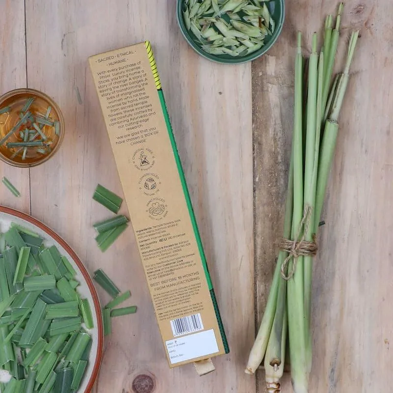 Phool Natural Incense Sticks (Lemongrass) - Set Of Forty media 3