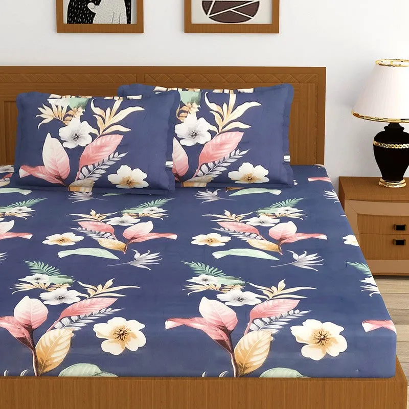 GeoLoom King Fitted Microfiber Bedsheet - 150 GSM media 3