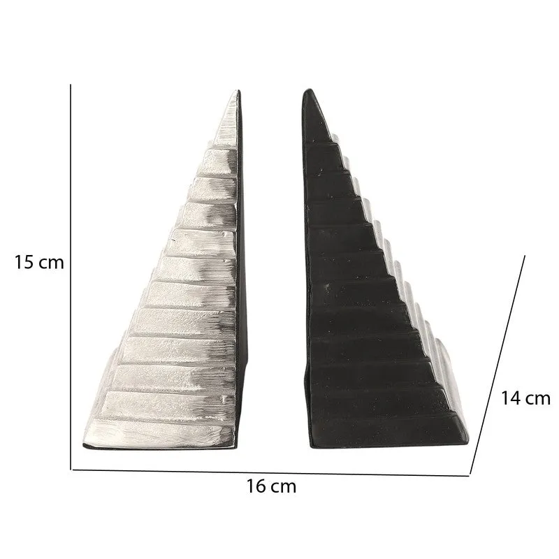 Pyramidon Bookend (Silver & Black) - Set Of Two media 10