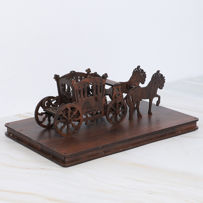 Regal Chariot Showpiece - Dark Brown media 3